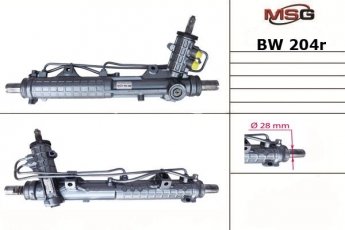 Рулевая рейка с ГУР восстановленная BMW 3 09.90-02.98;BMW 3 Compact 03.94-08.00 BW204R MSG фото 1