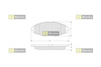 Купити BD S134 StarLine - Колодки гальмівні дискові, кт.