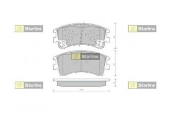 Купить BD S431 StarLine - Колодки тормозные дисковые, кт.