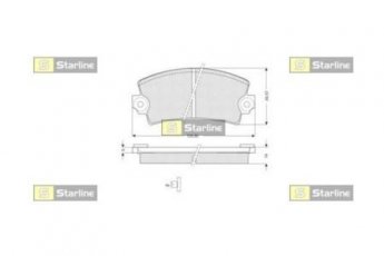 Купити BD S175 StarLine - Колодки гальмівні дискові, кт.