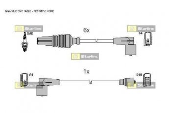 Купить ZK 8084 StarLine - Комплект высоковольтных проводов