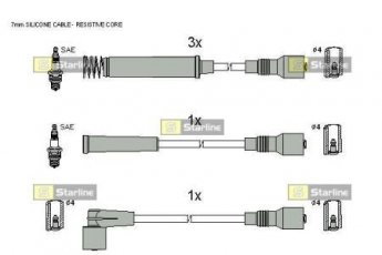 Купить ZK 2622 StarLine - Комплект кабелiв зажигания