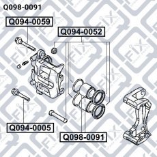 Купить Q0980091 Q-Fix - Поршень суппорта тормозного переднего
