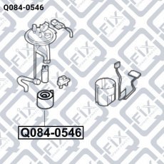 Купити Q084-0546 Q-Fix - Фільтр паливний HYUNDAI IX35/KIA SPORTAGE 2.0 01.10-/
