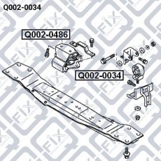 Купить Q0020034 Q-Fix - подушка двигателя
