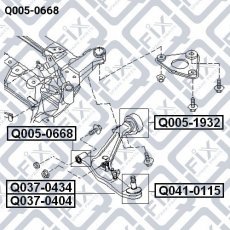 Купить Q0050668 Q-Fix - Сайлентблок передний переднего рычага