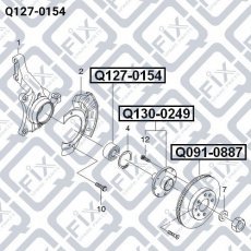 Купить Q1270154 Q-Fix - Подшипник ступичный передний