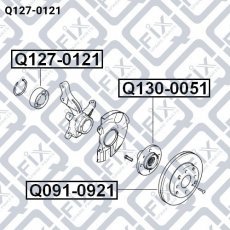 Купить Q1270121 Q-Fix - Подшипник ступичный передний