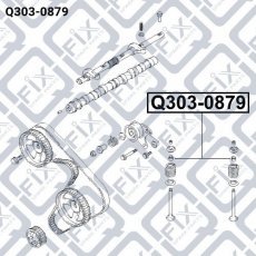 Купить Q303-0879 Q-Fix - Сальник клапана HYUNDAI SONATA 3.0 V6. 2.0 SONC/H100 2.5 DIESEL