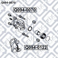 Купить Q0940070 Q-Fix - Направляющая суппорта тормозного переднего