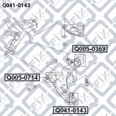 Купить Q0410143 Q-Fix - Опора шаровая переднего нижнего рычага