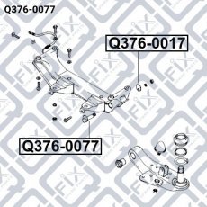 Купити Q376-0077 Q-Fix - Болт розвальний HYUNDAI H-1/STAREX (A1)  1997-2007