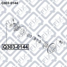 Купити Q3030144 Q-Fix - Сальник поворотного кулака 46x58.5x3.5x9 NISSAN PRIMERA P11 1996-2001