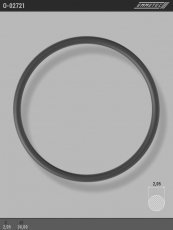Кільце гумове круглого перерізу C2,05 d1 34 O-02721 EMMETEC фото 1