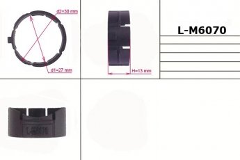 Купить L-M6070 EMMETEC - Втулка рулевой рейки без ГУР 27,00/30,00*13,00 тип