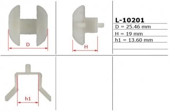 Купити L-10201 EMMETEC - Фолье-вставки бічного поджима з треугольным поджимом ALFA ROMEO MіTO (955)  08-
