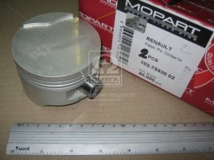 Купить 102-75930 02 MOPART - Поршень renault 80,00 1,6i k4m 1-2 цил.  (производство)