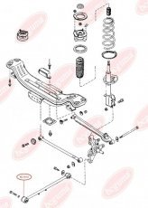 Сайлентблок продольної тяги (ззаду) Mazda 626/Xedo BC1610 BC GUMA фото 2