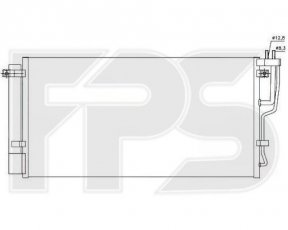 Конденсатор кондиционера FPS FP 40 K504 Forma Parts фото 1