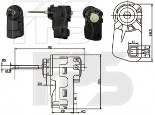Двигател корректора фары FP 3219 RK1 Forma Parts фото 1