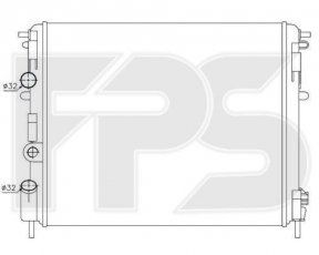Купить FP 27 A391 Forma Parts - Радиатор охлаждение FPS