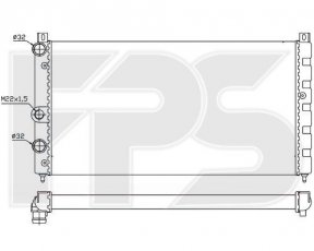 Радіатор охолодження FPS FP 74 A469 Forma Parts фото 1