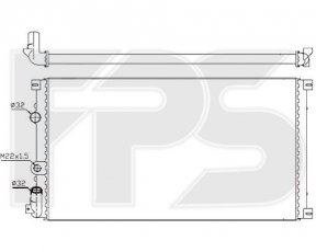 Купити FP 56 A930 Forma Parts - Радіатор охолодження Accent Pony 1.3/1.5 94-00