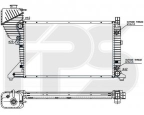 Купити FP 46 A1032 Forma Parts - Радіатор охолодження FPS