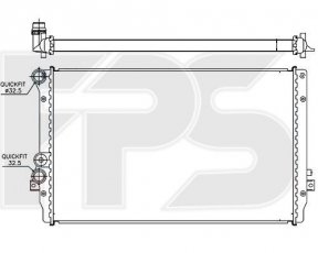 Купить FP 62 A474 Forma Parts - Радиатор охлаждение FPS