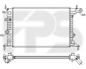 Радиатор охлаждение FPS FP 52 A280 Forma Parts фото 1
