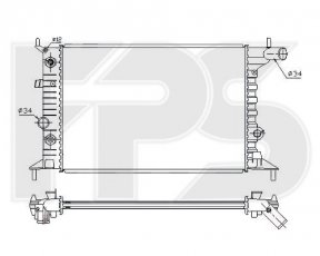 Купити FP 52 A281 Forma Parts - Радіатор охолодження FPS
