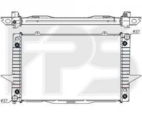 Радиатор охлаждение FPS FP 72 A490 Forma Parts фото 1