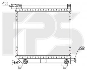 Радіатор охолодження FPS FP 46 A215 Forma Parts фото 1