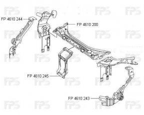 Купити FP 4610 245 Forma Parts - Ремчастина панелі FPS