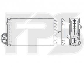 Радиатор печки FPS FP 54 N42 Forma Parts фото 1