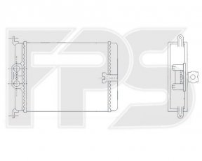 Радіатор пічки FPS FP 46 N123 Forma Parts фото 1