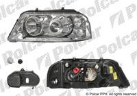 Купити 9551101U Polcar - Фара основна права сторона AL ксенон тип лампи=D2S+H7 автоматичний ECE VOLKSWAGEN SEAT (Q)