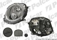 Купить 5102101U Polcar - Фара основная правая сторона AL тип лампы=H4 электрический с мотором указатель поворота бел. ECE MIN