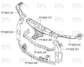 Купить FP6825230 Forma Parts - Ремчасть панели (FPS)