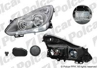 Купить 5558090E Polcar - Фара основная левая сторона тип лампы=H1+H7 электрический без мотора ECE OPEL CORSA D 07.06-01.11 (P