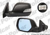 Купить 3878516M Polcar - Зеркало внешнее левая сторона управление электр. черная крышка стекло выпуклое стекло хром с указат.