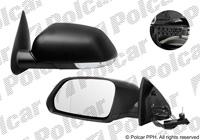 Купить 6922521M Polcar - Зеркало внешнее правая сторона управление механич.  (проводки)  черная крышка стекло выпуклое с указат.