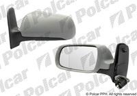 Купить 9550511M Polcar - Зеркало внешнее левая сторона управление механич.  (проводки)  крышка под покраску стекло асферичное ст