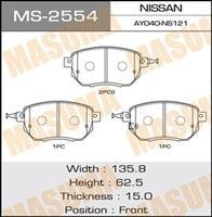 Купить MS-2554 Masuma Тормозные колодки  Infiniti FX 35 