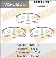 Купить MS-3233 Masuma Тормозные колодки  Lancer (9, X) (2.0 EVO 4WD, 2.0 Ralliart 4WD) 