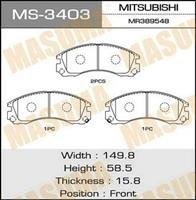 Купить MS-3403 Masuma - КОЛОДКИ C15031 SP1068