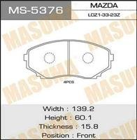 Купить MS-5376 Masuma Тормозные колодки  СХ-7 (2.2 MZR-CD, 2.3 MZR DISI Turbo, 2.5 MZR) 