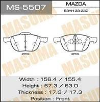 Купити MS-5507 Masuma Гальмівні колодки  Мазда 5 (1.6, 1.8, 2.0) 