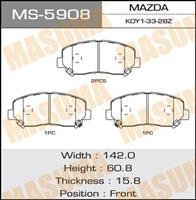 Купити MS-5908 Masuma Гальмівні колодки  СХ-5 (2.0, 2.2) 