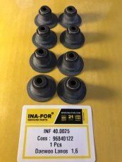 Купить INF 40.0025 INA-FOR - Сальник клапана 6мм Daewoo Espero 1.5 DOHC, Lanos 1.6 DOHC, Nubira I, II 1.6